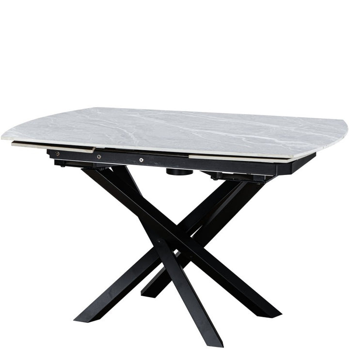Merlin Ceramic Agrento Grey Extending Dining Table Matt Finish