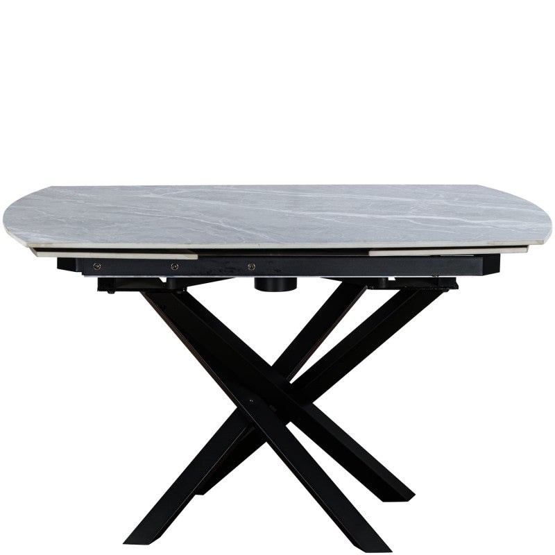 Merlin Ceramic Agrento Grey Extending Dining Table Matt Finish