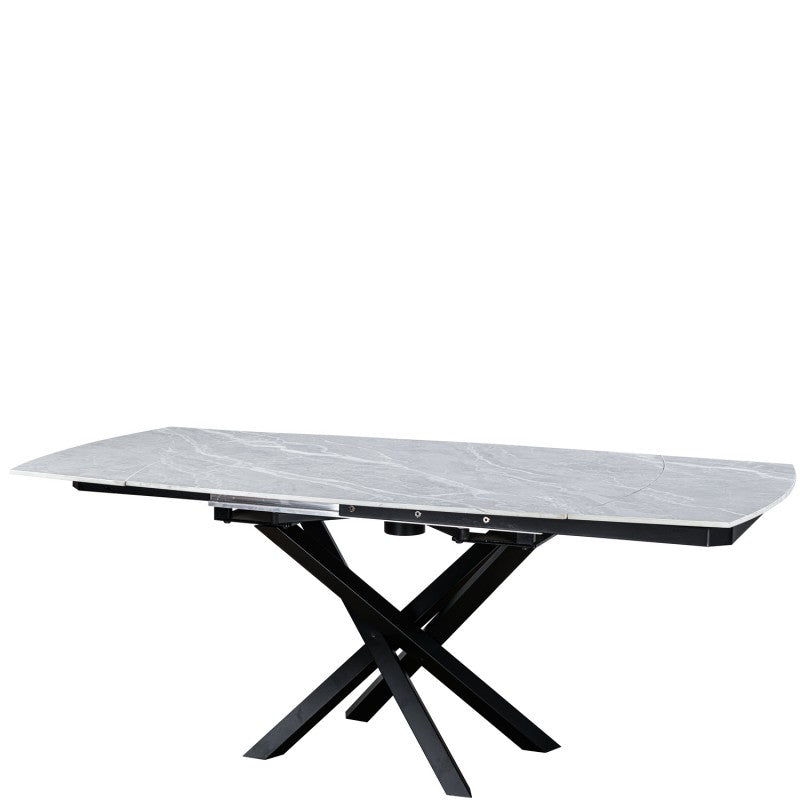 Merlin Ceramic Agrento Grey Extending Dining Table Matt Finish