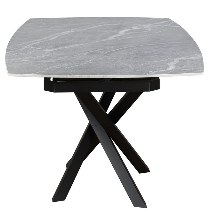 Merlin Ceramic Agrento Grey Extending Dining Table Matt Finish