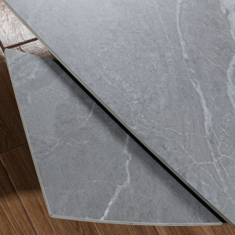 Merlin Ceramic Agrento Grey Extending Dining Table Matt Finish