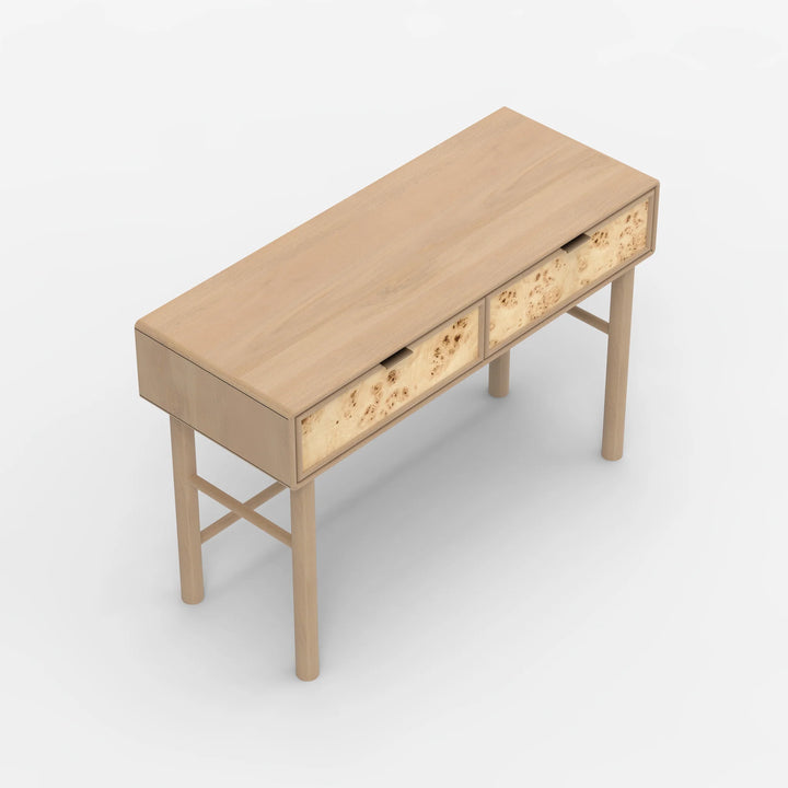 Urban Burl Two Drawer Console Table  Mango Wood- Natural