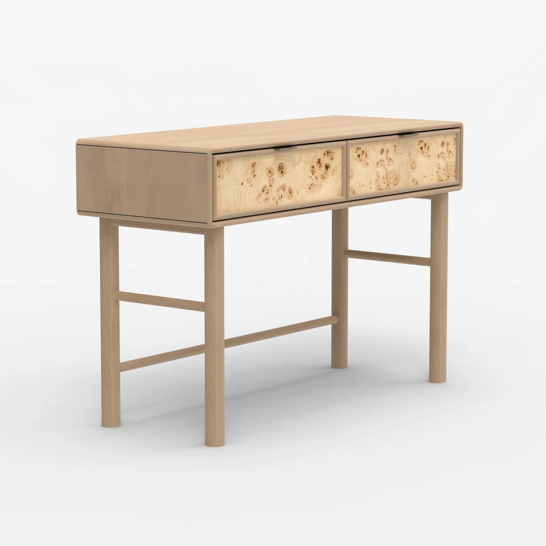 Urban Burl Two Drawer Console Table  Mango Wood- Natural