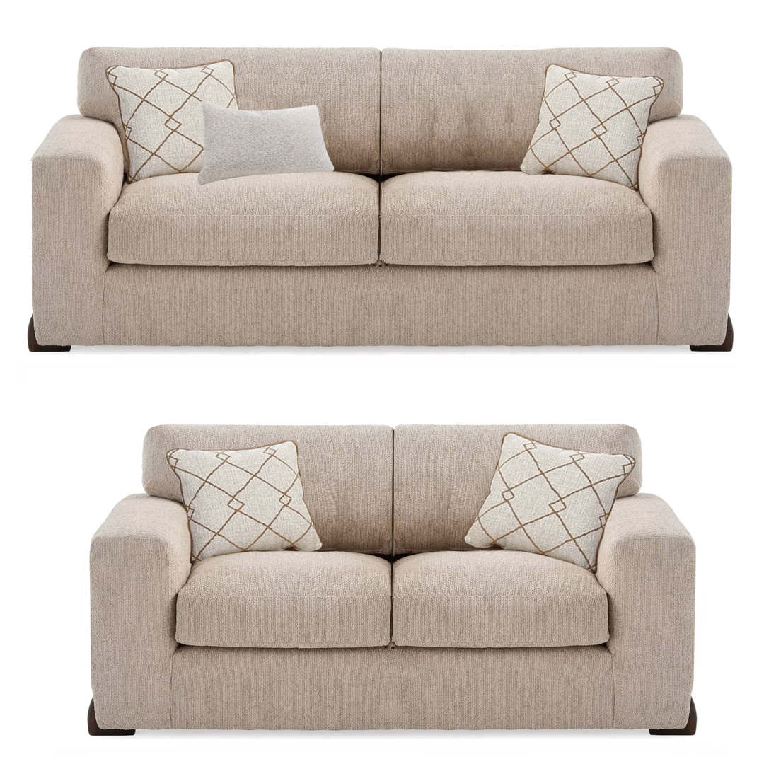 Axel Standard Back 3 Seater & 2 Seater Sofa Set - Choice Of Colours - Interior Envy