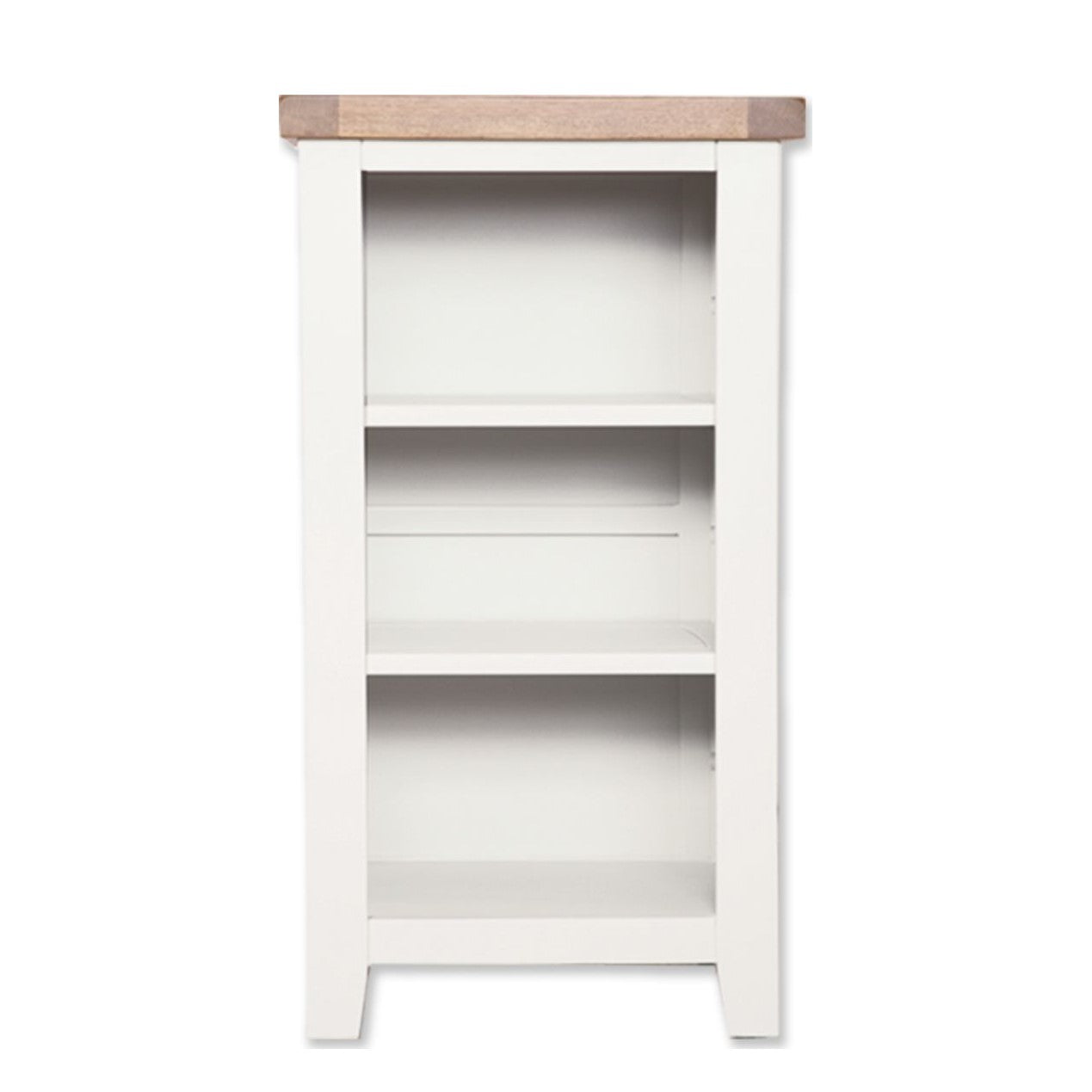 St.Ives Painted & Oak Small Bookcase Dvd Rack
