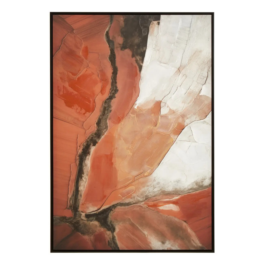 Astratto Multi Colour Abstract Textured Framed Wall Art - Interior Envy